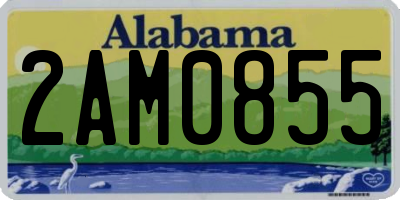 AL license plate 2AM0855