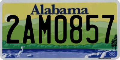 AL license plate 2AM0857