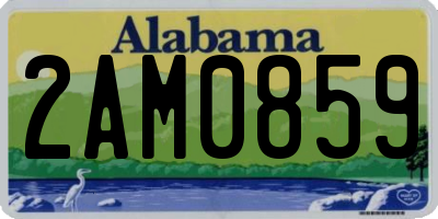 AL license plate 2AM0859