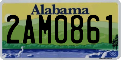 AL license plate 2AM0861