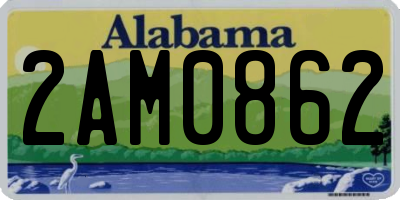 AL license plate 2AM0862