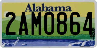AL license plate 2AM0864