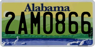 AL license plate 2AM0866