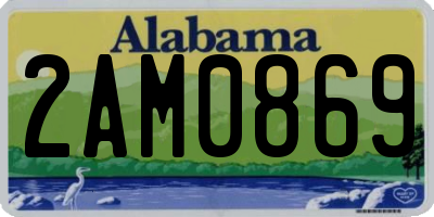 AL license plate 2AM0869