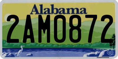 AL license plate 2AM0872