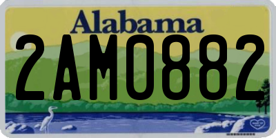 AL license plate 2AM0882