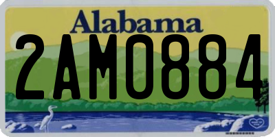 AL license plate 2AM0884
