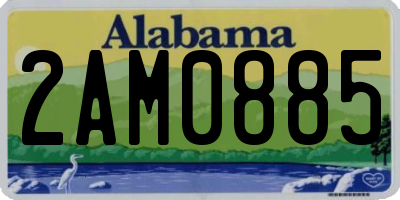 AL license plate 2AM0885
