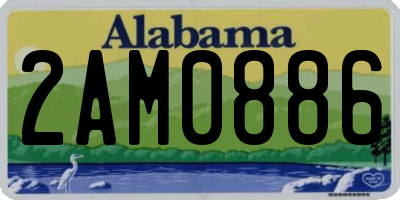AL license plate 2AM0886