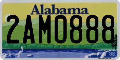 AL license plate 2AM0888