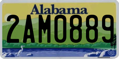 AL license plate 2AM0889