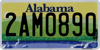AL license plate 2AM0890