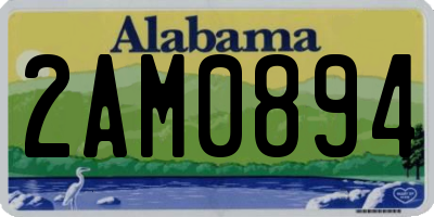 AL license plate 2AM0894