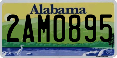AL license plate 2AM0895
