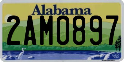 AL license plate 2AM0897