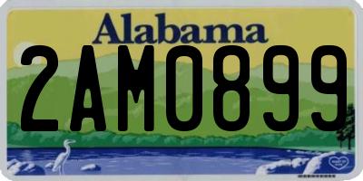 AL license plate 2AM0899