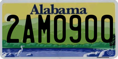 AL license plate 2AM0900