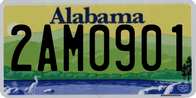 AL license plate 2AM0901