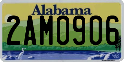 AL license plate 2AM0906