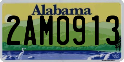 AL license plate 2AM0913