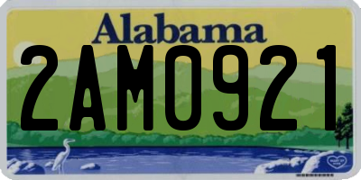 AL license plate 2AM0921