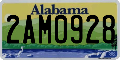 AL license plate 2AM0928