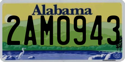 AL license plate 2AM0943