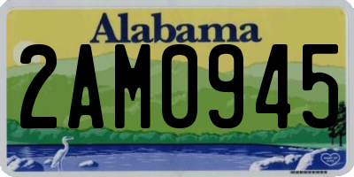 AL license plate 2AM0945