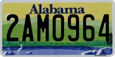AL license plate 2AM0964