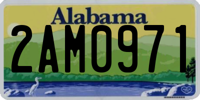 AL license plate 2AM0971