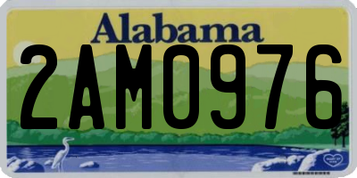 AL license plate 2AM0976