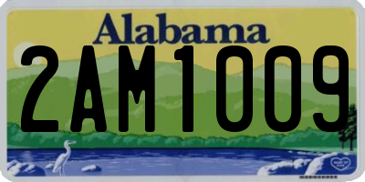AL license plate 2AM1009