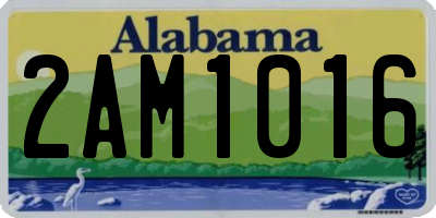 AL license plate 2AM1016
