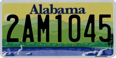 AL license plate 2AM1045
