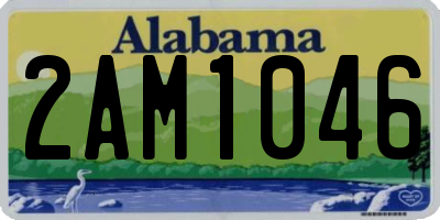 AL license plate 2AM1046