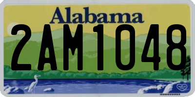 AL license plate 2AM1048