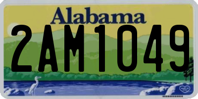AL license plate 2AM1049