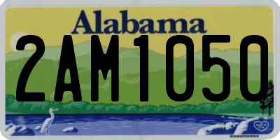 AL license plate 2AM1050