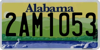 AL license plate 2AM1053