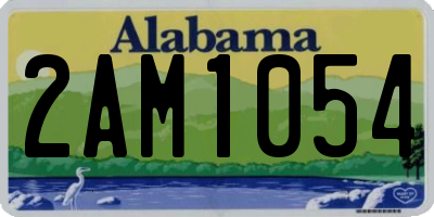 AL license plate 2AM1054