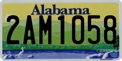 AL license plate 2AM1058