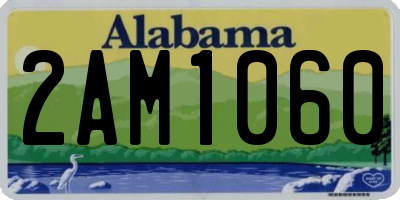 AL license plate 2AM1060