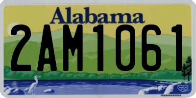 AL license plate 2AM1061
