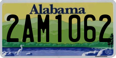 AL license plate 2AM1062