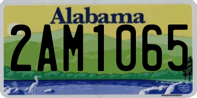 AL license plate 2AM1065