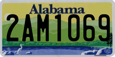 AL license plate 2AM1069