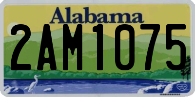 AL license plate 2AM1075