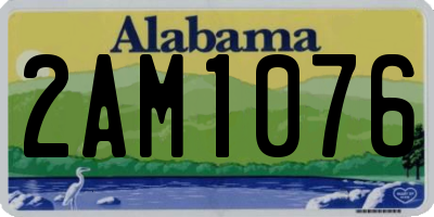 AL license plate 2AM1076