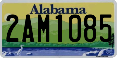 AL license plate 2AM1085