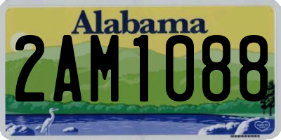 AL license plate 2AM1088